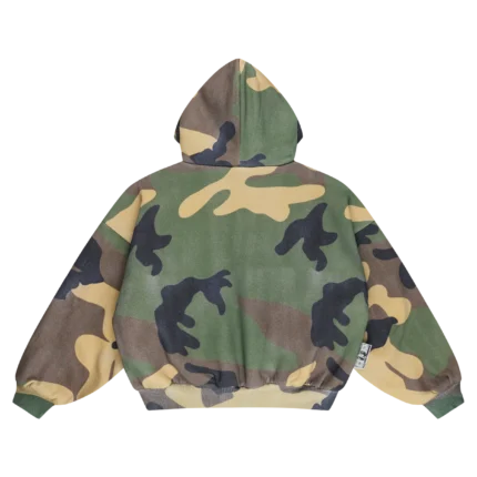 Deputy Department 1000 Fucking Gsm Zipper Camo Hoodie